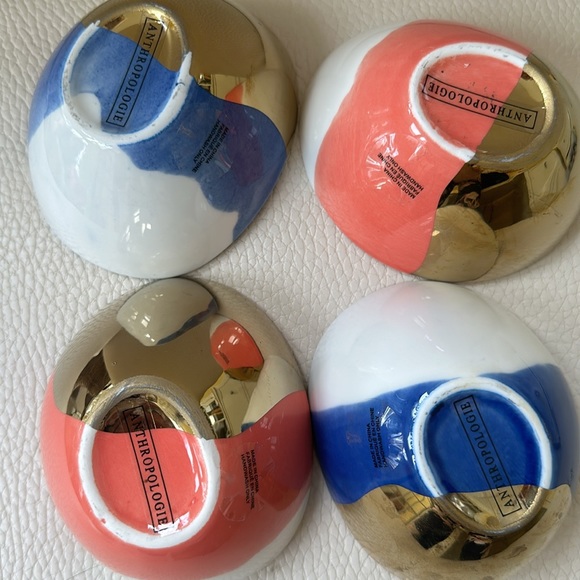 ALl THREE!! Anthro BOWLS NWT Tomatoa Anthropologie Collection 2 pink & 1 blue - Picture 3 of 6